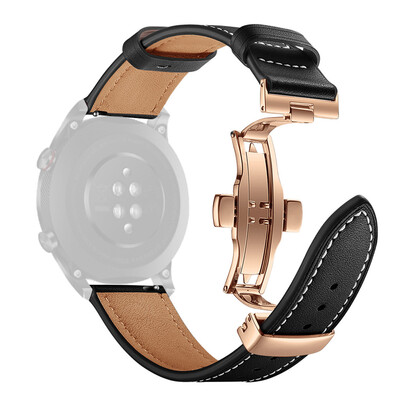 

〖Follure〗Gold Butterfly buckle Leather Wrist Watch Strap Band For Huawei Honor magic 2