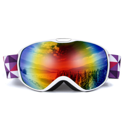 

Anti-fogging Goggles Skiing OTG Goggle UV400 Protection Goggles Climbing Skating Snow Sports Coated Goggles for Kids