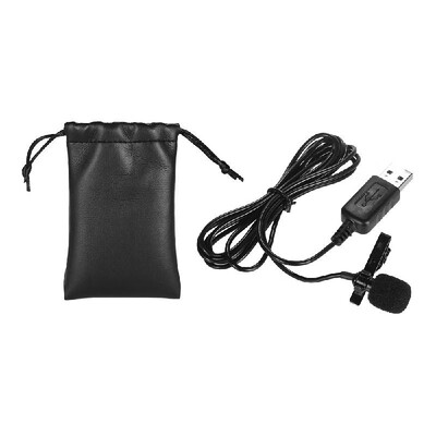 

Mini Lapel Lavalier Clip-on Condenser Microphone Mic with USB Plug for Computer PC Laptop
