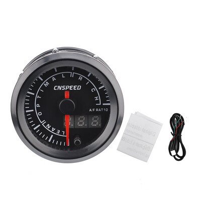 

12V 7 Colors Dial 2"52mm Round Pointer Meter Design Car AirFuel Ratio Universal Gauge