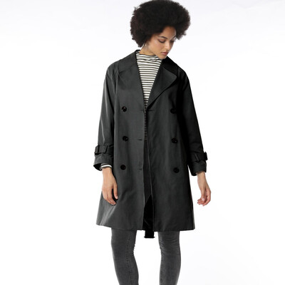

Toponeto Fashion Women Windbreaker Warm Pure Color Top Long Sleeve Blouse Loose Coat