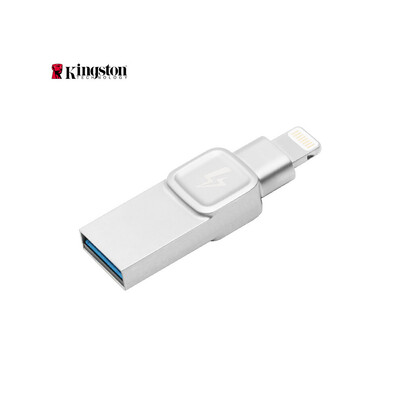 

Kingston DataTraveler Bolt Duo USB Flash Drive USB31 Pen Drive Mini Memory Stick 128GB Pen Drive 120MBs Lightning for iPhone iPa
