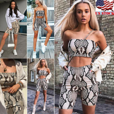 

Women Two-Piece Plaid Romper Crop Top Shorts Hollow Jumpsuit Summer Set Outfits