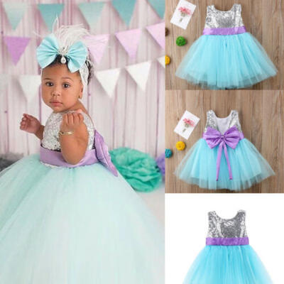 

Flower Girls Princess Dress Kids Baby Party Wedding Pageant Lace Dresses Clothes