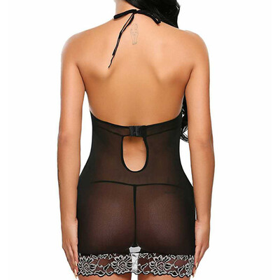

Toponeto Women Sexy Lingerie Nightwear Underwear Sleepwear Lace BabyDoll Dress BKL
