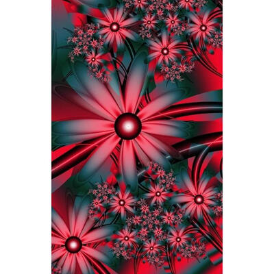 

5D DIY Full Drill Diamond Painting Red Flowers Cross Stitch Embroidery Kits