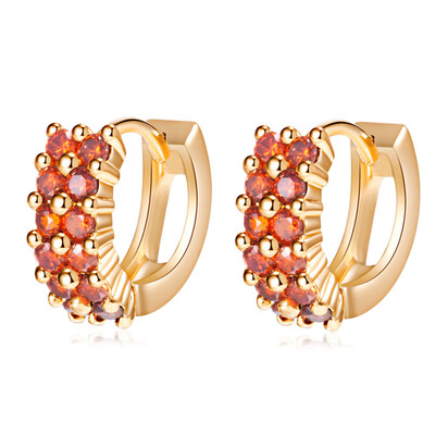 

Women Lovely Zircon Earring Jewelry Zircon Stud Earring Unique Charm Ladies Party Accessories