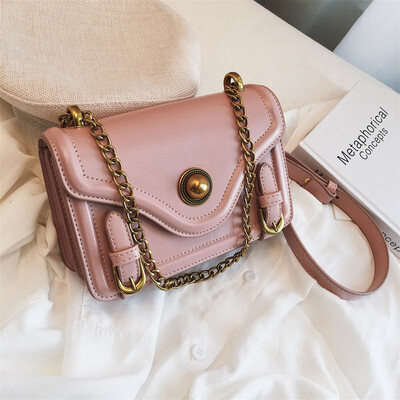 

New Small Women Crossbody Bags 2019 Motorcycle Shoulder Bag High Quality Flap Chains Fashion Messenger Bag Ladies Bolso Femenino