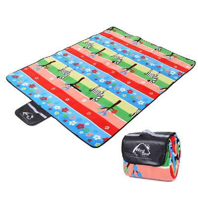 

Outdoor Picnic Mat Portable Waterproof Plaid Blanket Beach Lawn Mat for Picnic Baby Crawling Sleeping Yoga Pad