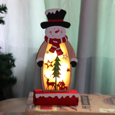 

Siaonvr Christmas Decorations Painted Old Man Decoration Window Decoration Light Wooden