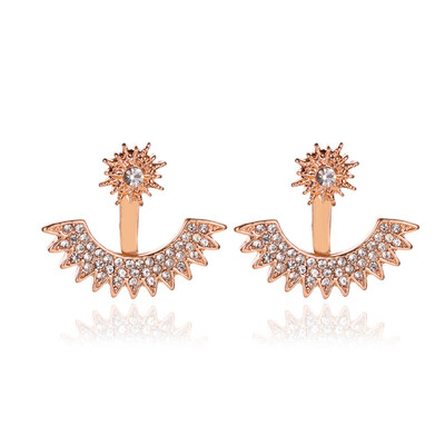 

1Pair Women Dual-Use Starry Multi-Angle Full Of Sun Flower Earrings Jewelry