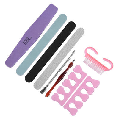 

Greensen 8Pcs Professional Nail Art Manicure Pedicure Tool Set Nail Sanding Sponge Files Buffer Polish
