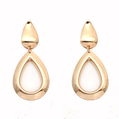 

Handmade Fashion Simple Circle Round Drop Earrings Geometric Metal Statement Earrings Popular Girls Gift Valentines Day gift