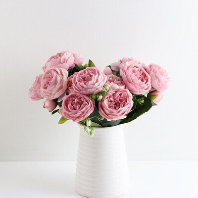 

Gobestart Korean Style Small Bunch Of Roses Artificial Fower Fake Flowers Home Wedding