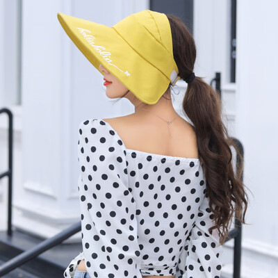 

Sunshade cap woman summer tide Korean version 100 sunscreen cap big edge UV protection solar cap anti-ultraviolet empty top hat