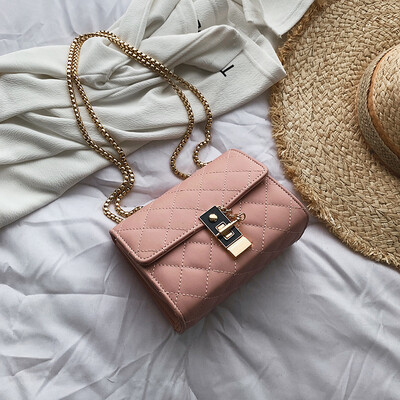 

2019 New Fashion Women Brand Designer Small Cross Body Bag Mini Chain Mother&Daughter Shoulder Bag Plaid Messenger Bag Bolso