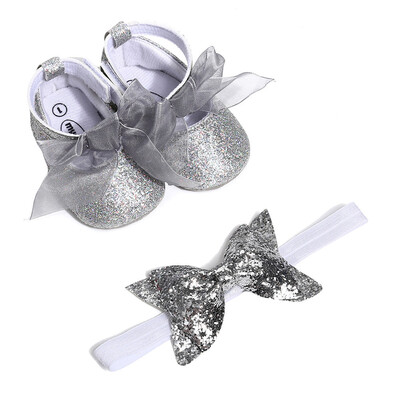 

Baby Hairband Girl Shoe Casual Shoes Sneaker Anti-slip Soft Sole Toddler Shoes