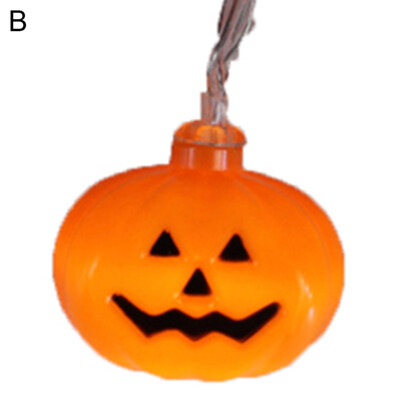 

5m 10 LEDs Hanging Pumpkin Skull String Lights Lamp Garden Home Party Decor