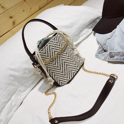 

Tailored Womens Chain Crossbody Bohemia Crossbody Knit Tote