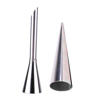 

2Pcs Piping Bag Nozzles Set Stainless Steel Cupcake Cake Decorating Tips