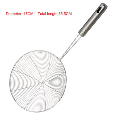 

Solid Spider Strainer Skimmer Ladle Stainless Steel Kitchen Utensil Tool French Fries Fish Frying Utensil