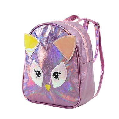 

Women Cartoon Animal Backpack Leather Laser Shoulder Bags Girls Travel Bag