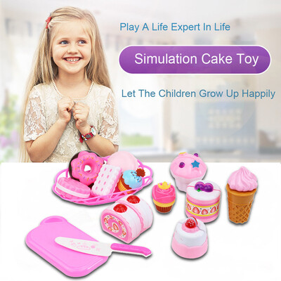 

〖Follure〗Dessert Cake Food Toy Pretend Play Food Ice Cream Birthday Cake Set Toy