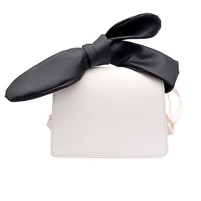 

Women Bow Messenger Bag Gilrs PU Leather Famous Designer Messenger Bag Small Square Bags Bolsa T2G