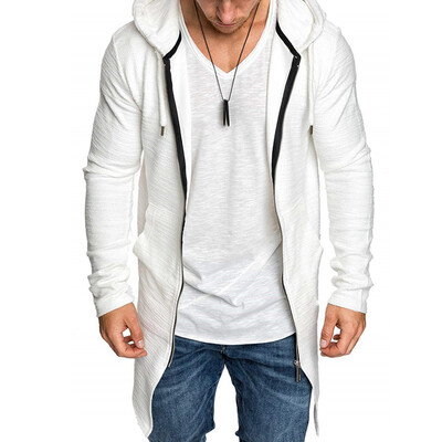 

Mens Plain Long Sleeve Zipper Jacket Coat Sweatshirt Hoodies Casual Top Outwear
