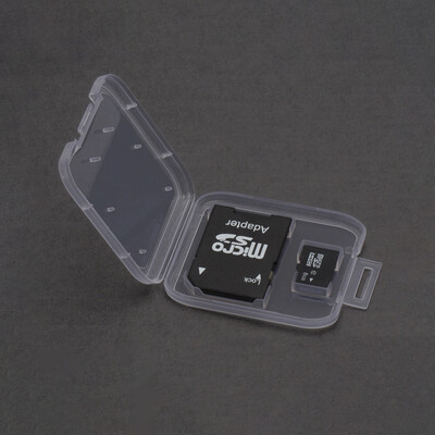 

SD Memory Card Case SDHC Holder Protector Transparent Box Plastic Storage