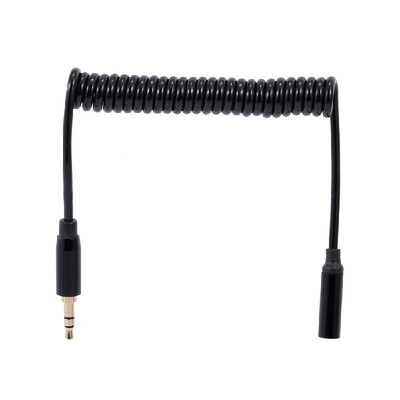 

35mm Male to 35mm Female Audio Cable Spring Audio Line Stereo for Phone Car Aux MP3