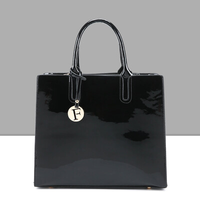 

High Quality Womens PU Leather Handbags Letter Shoulder Crossbody Bag Messenger Bags Brand Glossy Big Tote women bags