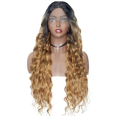 

U Part Lace Front Wigs Long Curly Synthetic Wigs For Women Hair Wigs