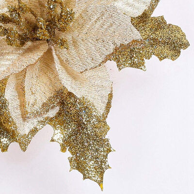 

UpperX 6Pcs 66 Inch Glitter Artificial Wedding Christmas Flowers XMAS Tree Wreaths Decor Ornament