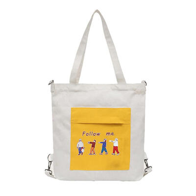 

Cute Printed Shoulder Handbags Women Top-handle Bags Canvas Shopping Totes