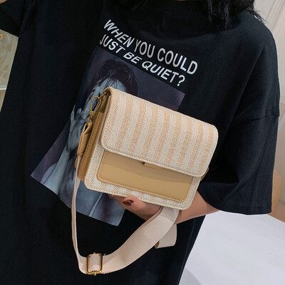 

Net red small square bag female bag 2019 new wild foreign air shoulder bag summer small fresh ins girls crossbody bag