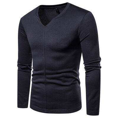 

SUNSIOM Mens Sweater Jumper Winter Warm Sweatshirt Blouse Shirt Tops V-Neck  M L XL 2XL