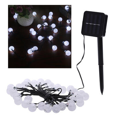

Solar light string 30LED bubble beads decorative lights outdoor waterproof