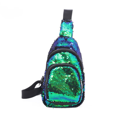 

Fashion Outdoor Women Zipper Glitter Sequined Crossbody Chest Bag Shoulder Pouch