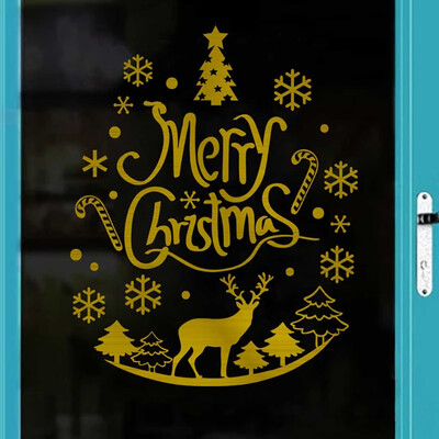 

Tailored Merry Christmas Background Wall Decoration Removable Wall Stickers