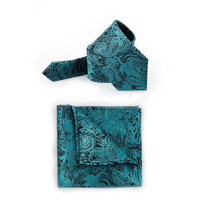 

Wholesale Mens Tie Towel Set Cashew Flower Business Polyester Pocket Towel Groom Wedding Groomsman Tie Set