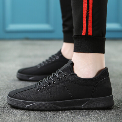 

Summer shoes mens shoes Korean version of the trend of red shoes breathable canvas shoes social spirit guy cloth shoes wild tide shoes