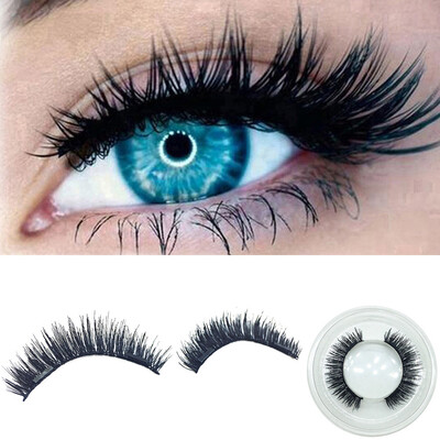 

〖Follure〗1 Pair 3D Magnetic False Eyelashes Lashes Reusable False Magnet