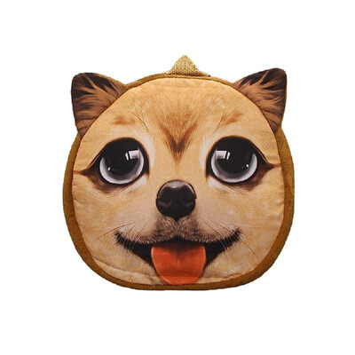 

New Kids Backpack Boy Girl Schoolbag Cute Dog 3D Animal Print Cartoon Children Preschool Kindergarten Unisex Bag
