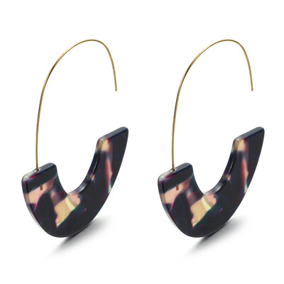 

Fashion Multi-Color Acrylic Acetic Acid Drop Earrings for Women Girl Personality Statement Simple Geometric Pendant Earrings