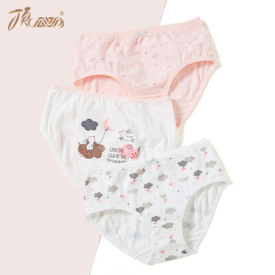 

Top melon melon dingguagua childrens underwear 2019 new cotton cartoon sweet girl briefs stretch dry breathable underwear 3 strips 46046606 combination one 110