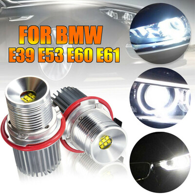 

2pcs Car Auto LED White Angel Eye Marker Halo Light Bulb For BMW E39 E53 E60 E61