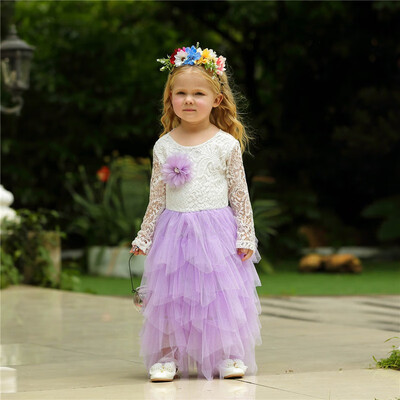 

AISHAGONGZHU Tutu flower girl dress girl childrens clothing 14645