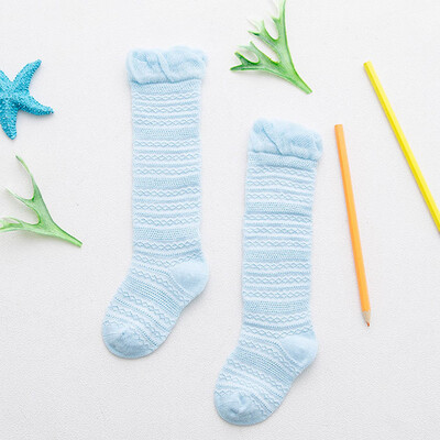 

Necessaries Summer Cotton Childrens Net Socks Baby Knee Stockings Retro Breathable Anti-mosquito Net Socks