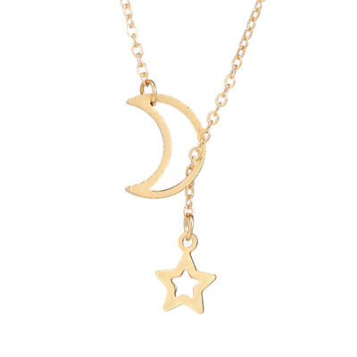 

Tocona Gold Silver Color Star Moon Chains Necklaces for Women Girls Bohomia Alloy Necklace Long Pendant Necklace Collar 5635